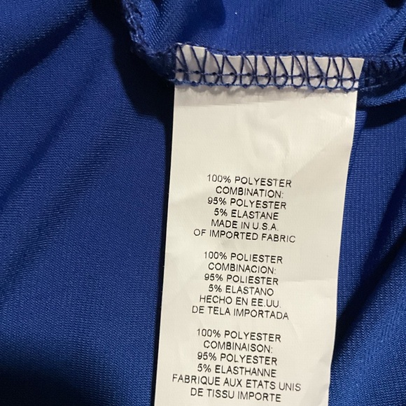 TIANA B Brilliant sapphire, lined, swing dress w/stand up collar SZ S. NWT - Picture 7 of 7